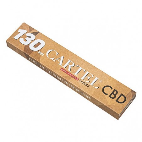 Papel de Fumar + Tips CBD Unbleached Bamboo Cartel papel cerrado