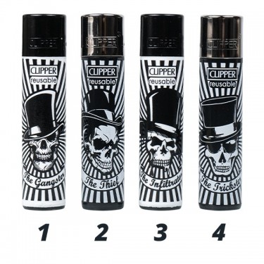 Mechero Clipper Party Skulls