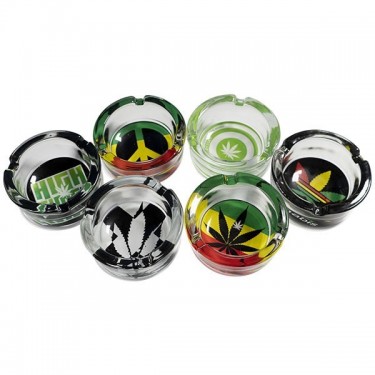 Cenicero de cristal diseños variados