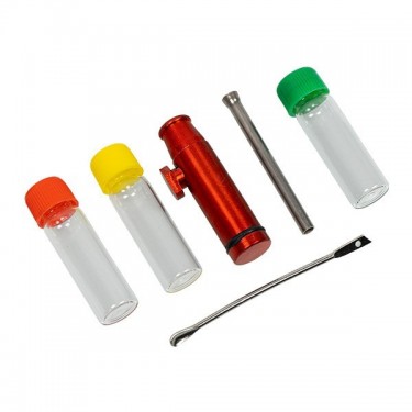Kit para Esnifar Bombilla componentes