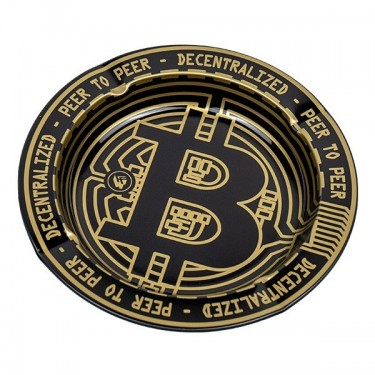 Cenicero Bitcoin Metalizado