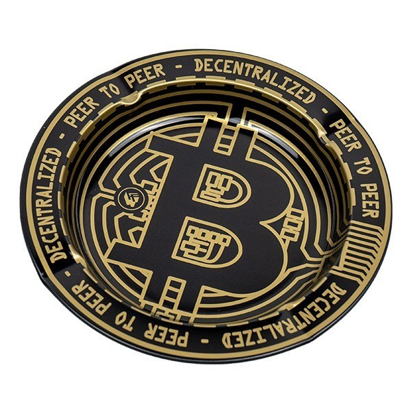 Cendrier Bitcoin Métallisé