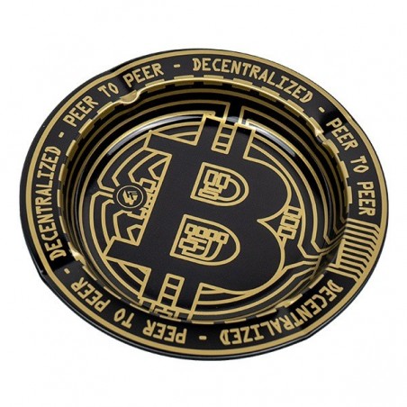 Cenicero Bitcoin Metalizado Cenicero Bitcoin Metalizado