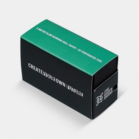 Long Slim GB 5m Rolling paper + 50 Filters - GB The Green Brand