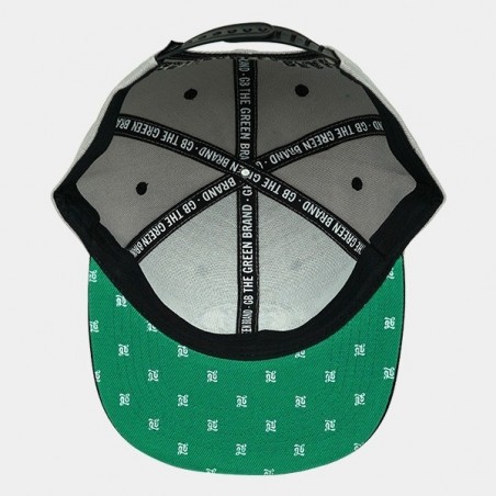 Gorra Plana GB The Green Brand gris interior