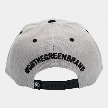 Gorra Plana GB The Green Brand gris interior parte detrás