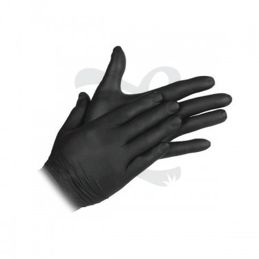 Guantes de Nitrilo Negros (100 unidades)