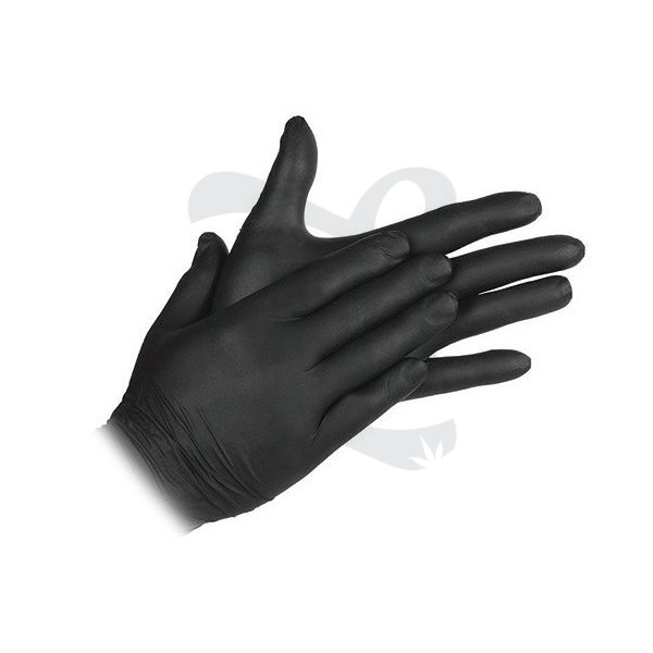 Guantes de Nitrilo Negros (100 unidades)