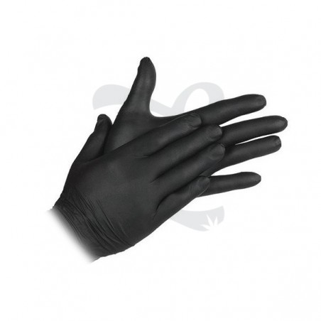 Guantes de Nitrilo Negros (100 unidades)