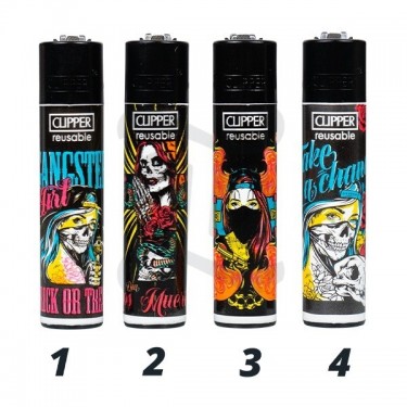 Mechero Clipper She Skull