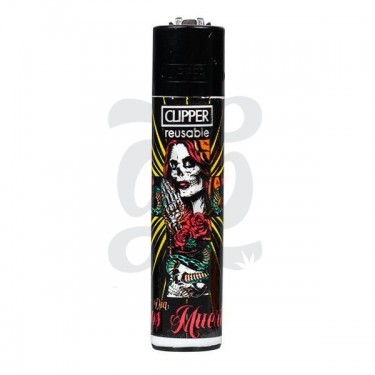 Mechero Clipper Colección She Skull - GB The Green Brand