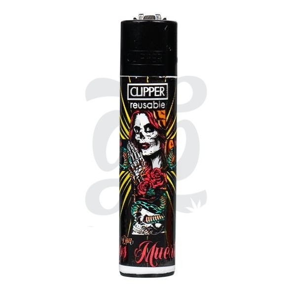 Mechero Clipper Colección She Skull - GB The Green Brand