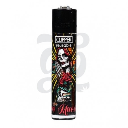 Mechero Clipper Colección She Skull - GB The Green Brand Mechero Clipper Colección She Skull - GB The Green Brand