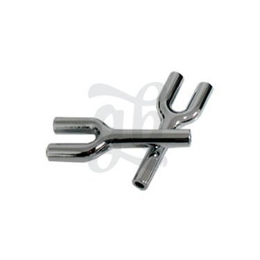Double Snorter Made of Stainless Steel