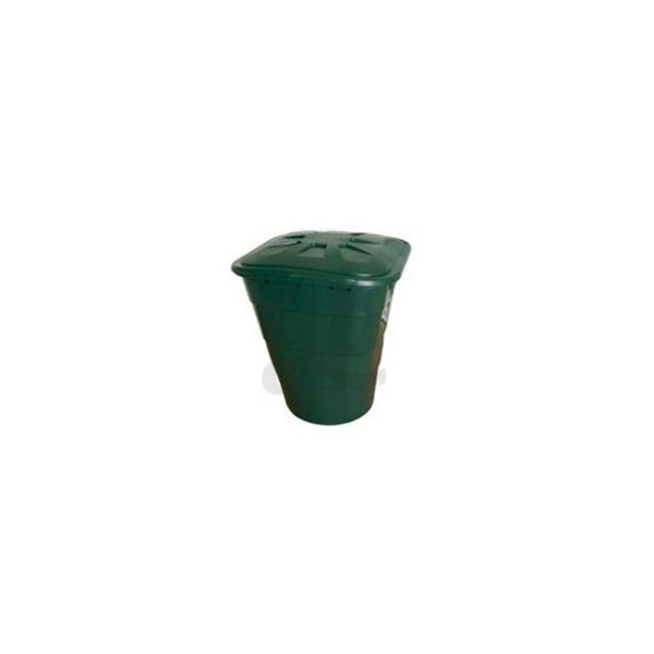 Réservoir carré vert avec couvercle